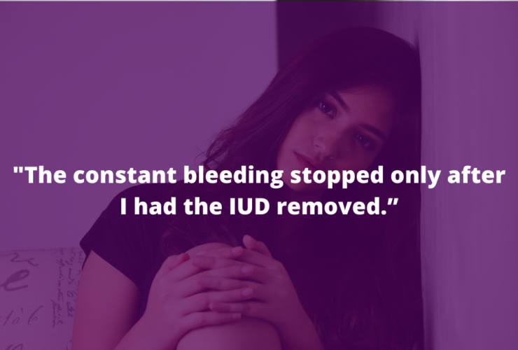 IUD, heavy bleeding, pressure from boyfriend and doctor